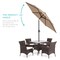 Best Choice Products 7.5ft Heavy-Duty Outdoor Market Patio Umbrella w/ Push Button Tilt, Easy Crank